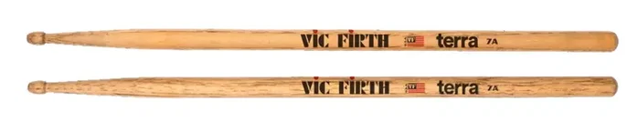 VICFIRTH Baquetas American Classic Terra 7A - Bois de Noyer, Pointe Ovale en Bois, Adaptées au Jazz et Combo VICFIRTH Baquetas American Classic Terra 7A - Bois de Noyer, Pointe Ovale en Bois, Adaptées au Jazz et Combo