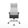 Piqueras y Crespo Chaise de Bureau Albacete Gris foncé et Blanc