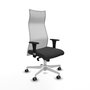 Piqueras y Crespo Chaise de Bureau Albacete Gris foncé et Blanc