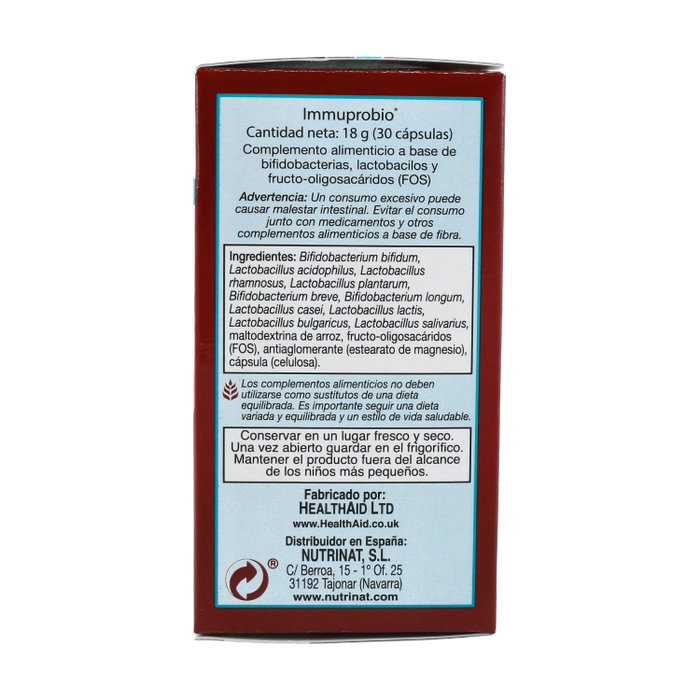 HEALTHAID ImmuProbio 50.000 millions 30 capsules HEALTHAID ImmuProbio 50.000 millions 30 capsules