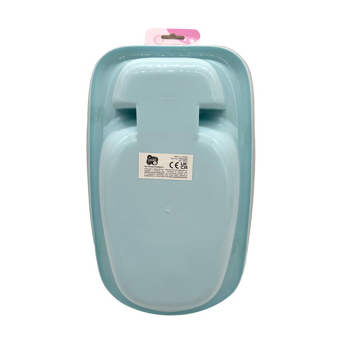 Tachan - Baignoire Bleue pour Poupées avec 7 Accessoires : Biberon, Gel, Canard, Tétine, Pot - Jeu d'Imitation - Référence T00989