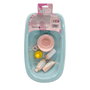 Tachan - Baignoire Bleue pour Poupées avec 7 Accessoires : Biberon, Gel, Canard, Tétine, Pot - Jeu d'Imitation - Référence T00989