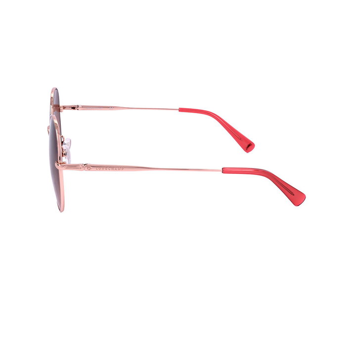 Longchamp LO157SA Lunettes de soleil femme monture métallique ronde 58-18-140 mm UV400 catégorie 3