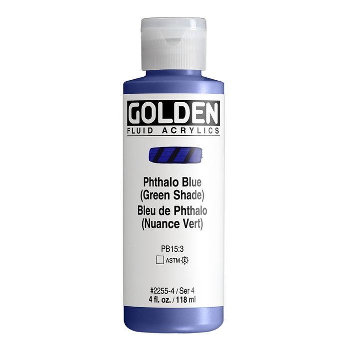 Golden Couleur Acrylique Fluide Green Shade Phthalo Blue 118 ml Golden Couleur Acrylique Fluide Green Shade Phthalo Blue 118 ml