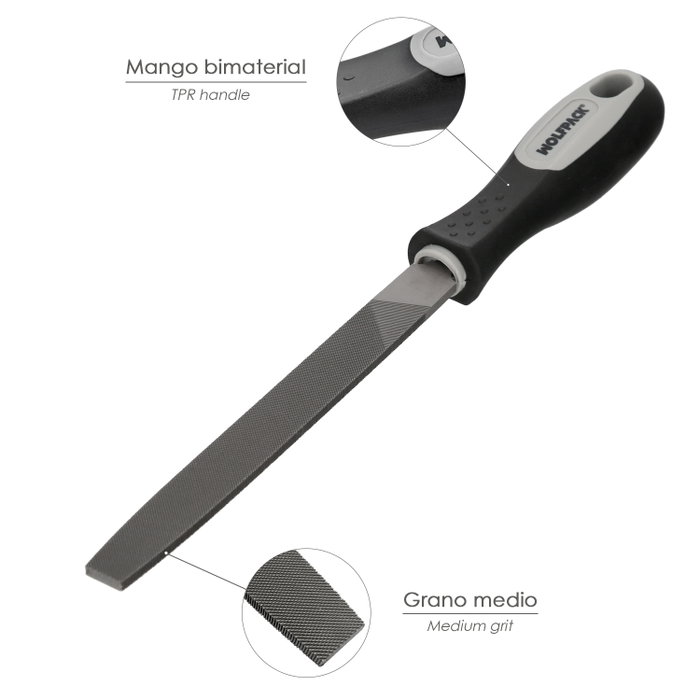 WOLFPACK LINEA PROFESIONAL Lime Maurer à manche plat mi-douce 8 pouces