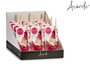 Acorde Mikado 50 ml avec tige Orchidée - Rose, 7x17x5 cm, verre et rotin (Set de 12)