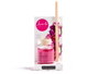Acorde Mikado 50 ml avec tige Orchidée - Rose, 7x17x5 cm, verre et rotin (Set de 12)