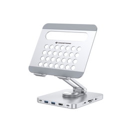 Conceptronic DONN26G Station d'accueil 8 en 1 Gris