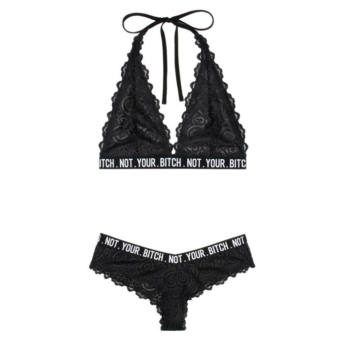 Ensemble de Lingerie Fantasy Lingerie Noir (S/M)