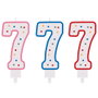 Party Time Bougie Anniversaire Chiffre 7 - 14 cm