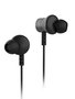 Elbe AU-P20-MIC Écouteurs intra-auriculaires avec microphone, contrôle intégré et compatibilité smartphone - Noir/Argent