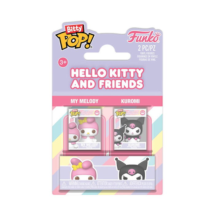 Funko Pack de 2 Bitty POP! Hello Kitty My Melody & Kuromi Funko Pack de 2 Bitty POP! Hello Kitty My Melody & Kuromi