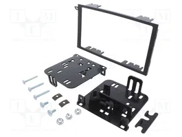 METRA Cadre de radio 1 DIN noir