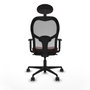 Piqueras y Crespo Chaise de Bureau avec Appui-tête 1D036N1 Bordeaux