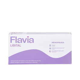 Flavia Libital Comprimés pour la Ménopause - Soutien Bien-être, Sommeil et Humeur - 30 Unités