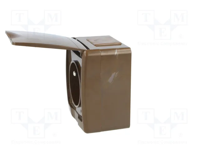 PAWBOL Socle d'alimentation AC 2P+PE marron 16A