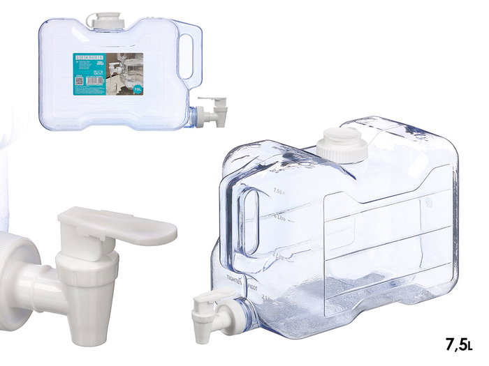 Leknes Distributeur d'Eau Plastique Transparent 7,5L 34,5x21x6,5 cm (Set de 8) Leknes Distributeur d'Eau Plastique Transparent 7,5L 34,5x21x6,5 cm (Set de 8)