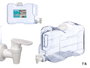Leknes Distributeur d'Eau Plastique Transparent 7,5L 34,5x21x6,5 cm (Set de 8)