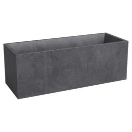 Artevasi Jardinière Sydney 80 cm en Plastique Anthracite - 57 L - Dimensions 79.5 x 29.5 x 29.5 cm