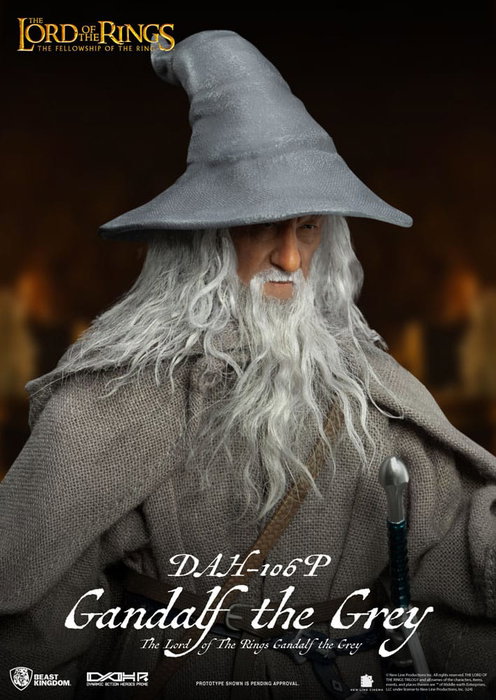 Beast Kingdom Toys Le Seigneur des Anneaux figurine Dynamic Action Heroes 1/9 Gandalf le Gris 21 cm