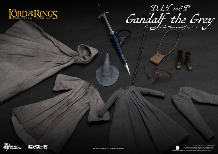 Beast Kingdom Toys Le Seigneur des Anneaux figurine Dynamic Action Heroes 1/9 Gandalf le Gris 21 cm