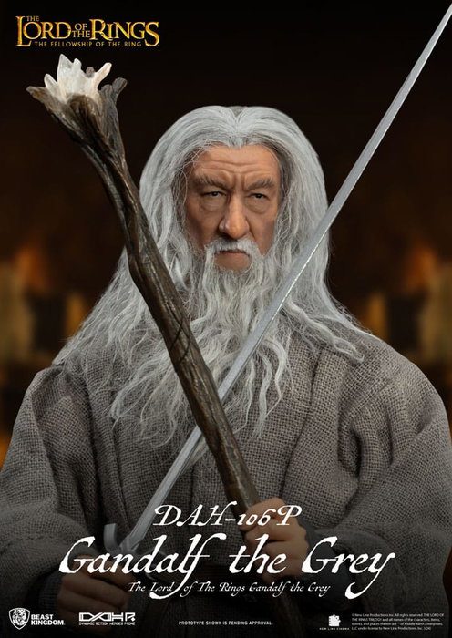 Beast Kingdom Toys Le Seigneur des Anneaux figurine Dynamic Action Heroes 1/9 Gandalf le Gris 21 cm