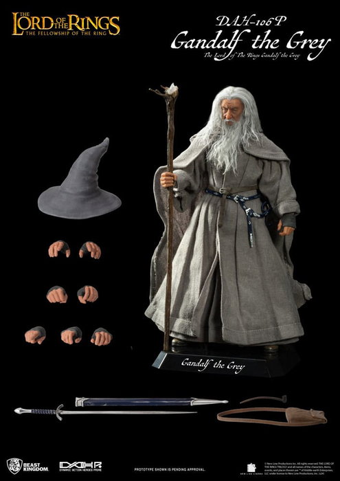 Beast Kingdom Toys Le Seigneur des Anneaux figurine Dynamic Action Heroes 1/9 Gandalf le Gris 21 cm