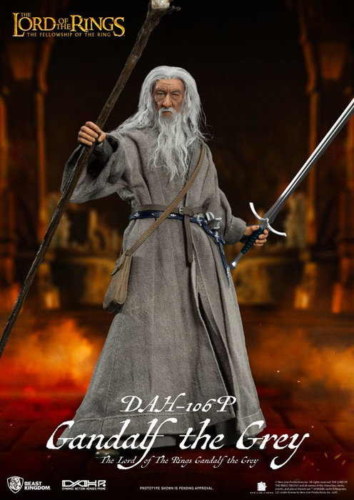 Beast Kingdom Toys Le Seigneur des Anneaux figurine Dynamic Action Heroes 1/9 Gandalf le Gris 21 cm