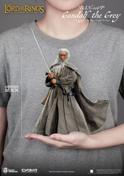 Beast Kingdom Toys Le Seigneur des Anneaux figurine Dynamic Action Heroes 1/9 Gandalf le Gris 21 cm
