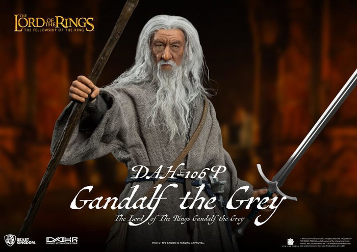 Beast Kingdom Toys Le Seigneur des Anneaux figurine Dynamic Action Heroes 1/9 Gandalf le Gris 21 cm