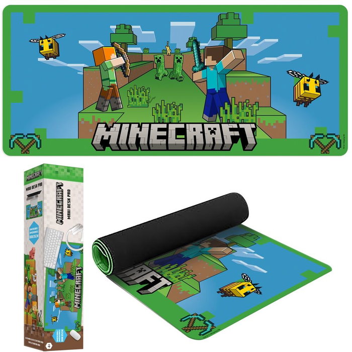 Kids Licensing - Tapis de souris gaming Minecraft, licence officielle, 80 x 35 cm