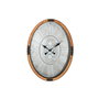 Horloge Murale Home ESPRIT Argenté Naturel Métal Verre Bois de pin 50 x 8 x 68 cm