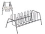 Kinvara Égouttoir à Vaisselle Métal Noir 35,5x13x15 cm (Set de 12)