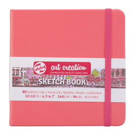 Talens Art Creation Carnet de Croquis Rouge Corail 12 x 12 cm