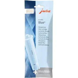 JURA Cartouche Filtre à Eau Claris Blue+ pour Cafetière - Anti-Calcaire, Charbon Actif, Hygiène Améliorée