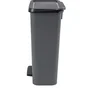 Curver COMPATTA Poubelle à pédale Duo 23 L + 23 L Gris anthracite Polypropylène