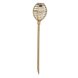Smart Garden Torche solaire Lumina Rotin synthétique Naturel Lot de 2 70 x 15 x 15 cm
