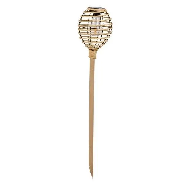 Smart Garden Torche solaire Lumina Rotin synthétique Naturel Lot de 2 70 x 15 x 15 cm Smart Garden Torche solaire Lumina Rotin synthétique Naturel Lot de 2 70 x 15 x 15 cm