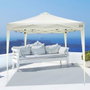 Color Baby Max-Air - Cenador plegable avec cheminée - Abri de jardin pliable - 300 x 300 x 250 cm - Acier et Tissu