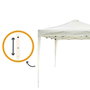 Color Baby Max-Air - Cenador plegable avec cheminée - Abri de jardin pliable - 300 x 300 x 250 cm - Acier et Tissu