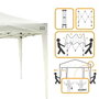 Color Baby Max-Air - Cenador plegable avec cheminée - Abri de jardin pliable - 300 x 300 x 250 cm - Acier et Tissu