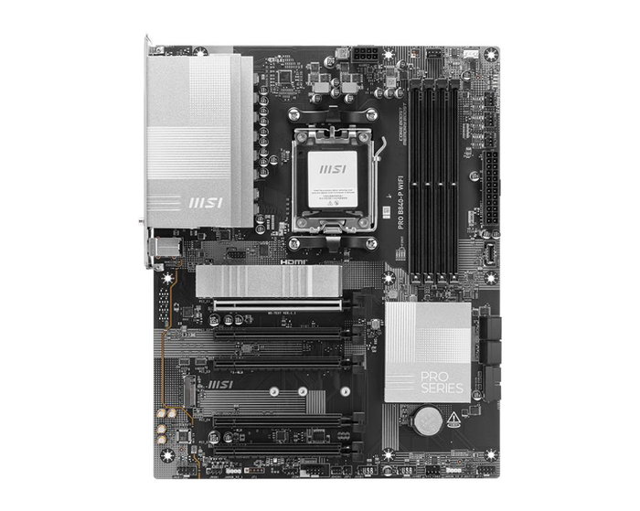 MSI PRO B840-P WiFi AMD B840 AM5 DDR5 ATX Carte mère avec Wi-Fi 7 Bluetooth 5.4 2.5G Ethernet