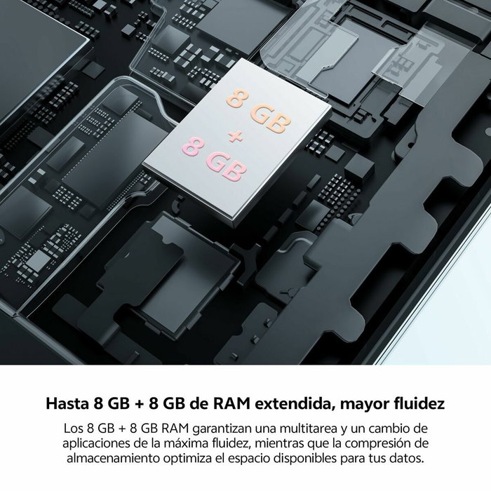 Smartphone Vivo Y19s Octa Core UNISOC T612 8 GB RAM 256 GB Argenté
