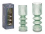 GIFTDECOR JARRON RAYA 2 CUERPOS VERDE