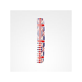 Zzmen ZZ Peine Double Batteur Design Union Jack Line N°2