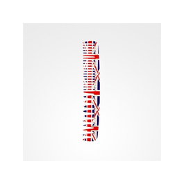 Zzmen ZZ Peine Double Batteur Design Union Jack Line N°2
