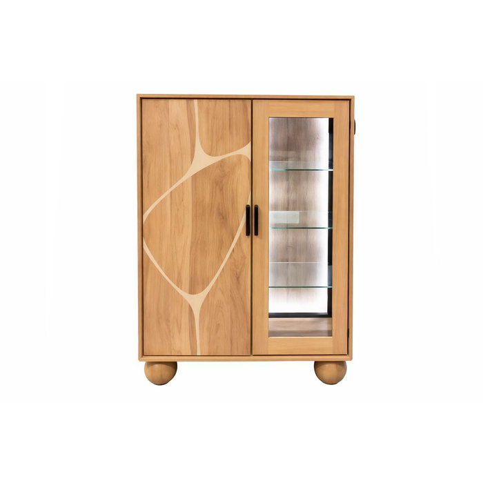 Home ESPRIT Présentoir Verre Acacia 100 x 40 x 150 cm Home ESPRIT Présentoir Verre Acacia 100 x 40 x 150 cm
