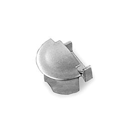 DUVER Tapa Final Perfil Abs Aluminio Slim-E Duver Gris Aluminium Ral 9006