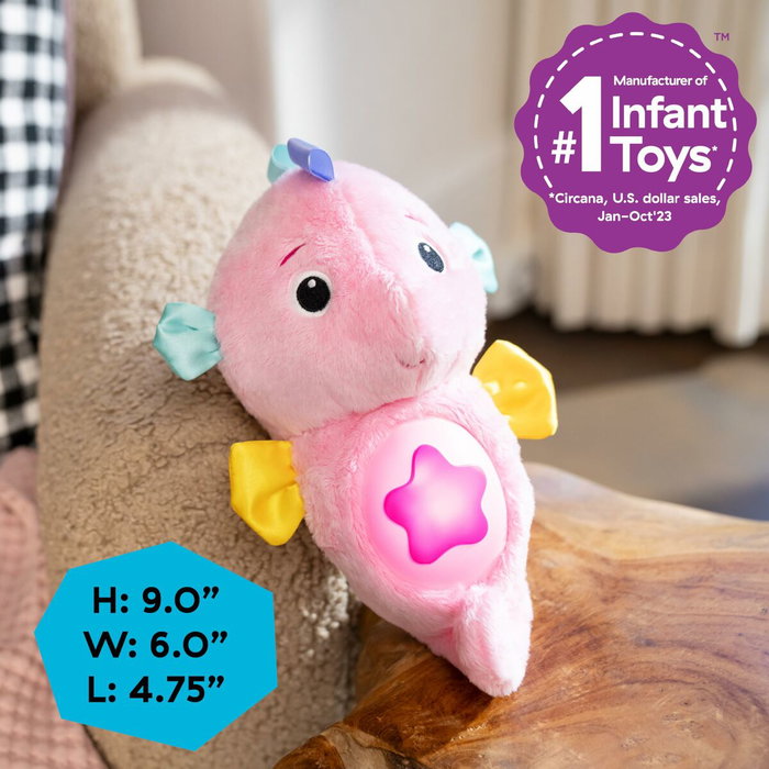 Baby Einstein Veilleuse Sea Dreams Seahorse Rose en peluche avec technologie Cry Reply Baby Einstein Veilleuse Sea Dreams Seahorse Rose en peluche avec technologie Cry Reply