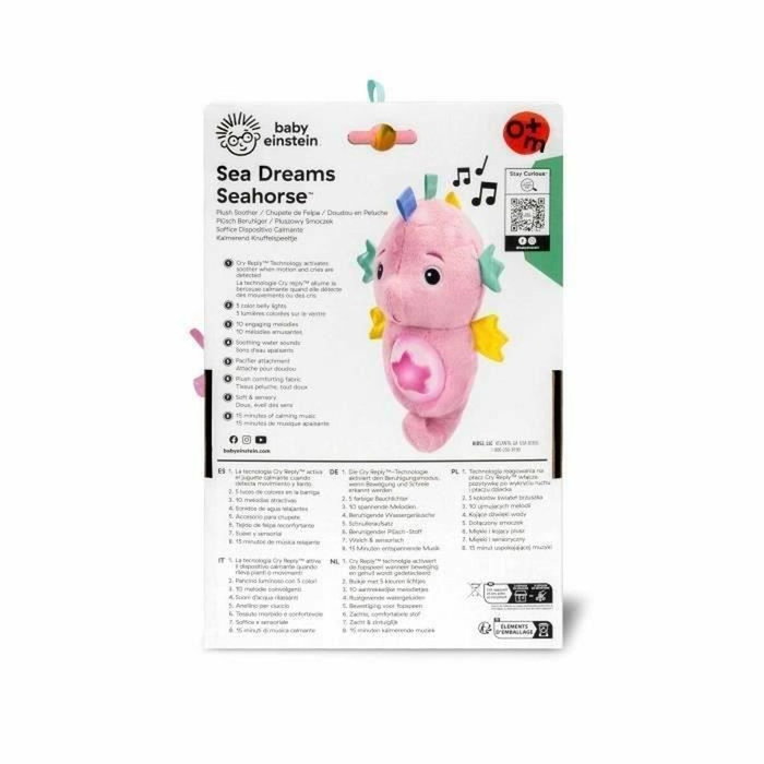 Baby Einstein Veilleuse Sea Dreams Seahorse Rose en peluche avec technologie Cry Reply Baby Einstein Veilleuse Sea Dreams Seahorse Rose en peluche avec technologie Cry Reply